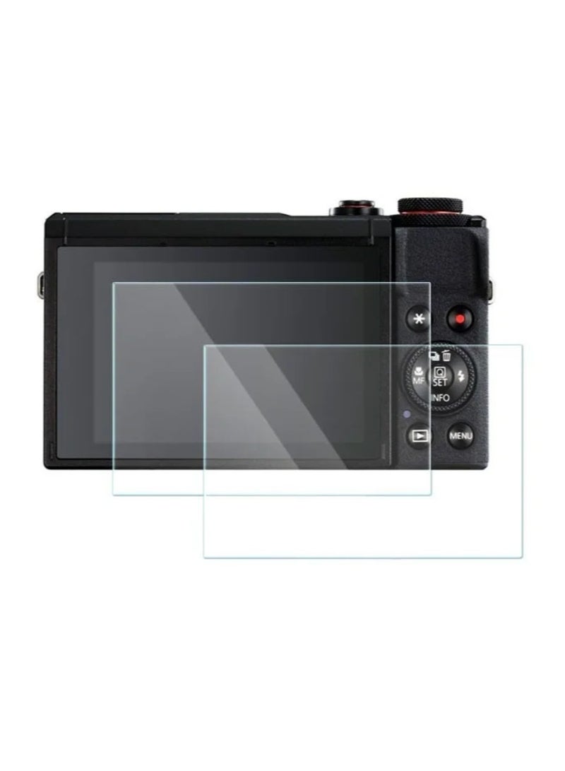 كاميرا 2 حزمة واقي الشاشة لشركة كانون EOS G7X III G7X علامة III G7X3 غطاء الزجاج المقوى 0.3mm 9H صلابة مكافحة الخدش مكافحة الفقاعة - Image 1